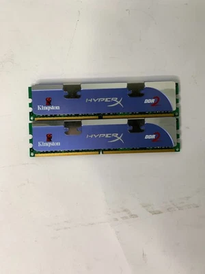 (2x1GB) 2GB DDR2-800 MHz DIMM Kingston HyperX KHX6400D2K2/2G Memory RAM - Image 1 of 4
