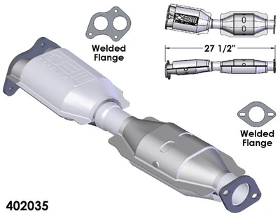 Catalytic Converter for 1986 Ford Bronco II 2.9L V6 GAS OHV - Imagem 1 de 2