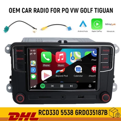 Car Radio NONAME RCD330 RCD340G 187B Android Auto Carplay Für PQ VW Golf Polo CC - Bild 1 von 4