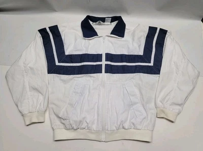 Christian Dior Monsieur Hombre L Track Top Chaqueta Bomber Blanco y Azul Acentos De Colección Foto 1 de 4