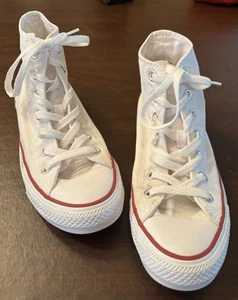 CONVERSE•ALL STAR - White Canvas, Unisex High.Top Sneaker - M.(6) W.(8) - Bild 1 von 8