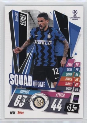 2020-21 Topps Match Attax UCL Extra Squad Update Stefano Sensi #SU60 - Image 1 of 2