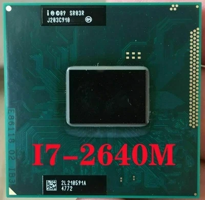 For Intel Core i7-2640M 3.5GHz Dual-Core 4 Threads Socket G2 Laptop CPU - Image 1 of 2