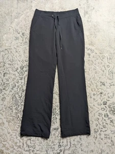 Athleta Midtown MidRiser Pants Women's 0 Black Athleisure Drawstring - Picture 1 of 6