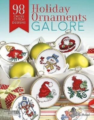 Cross Stitch Pattern Book 98 HOLIDAY ORNAMENTS GALORE ~ Christmas Decor & More - Image 1 of 4