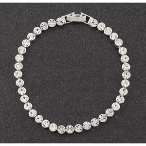 equilibrium All That Bling Braccialetto Tennis Placcato Argento - Foto 1 di 1