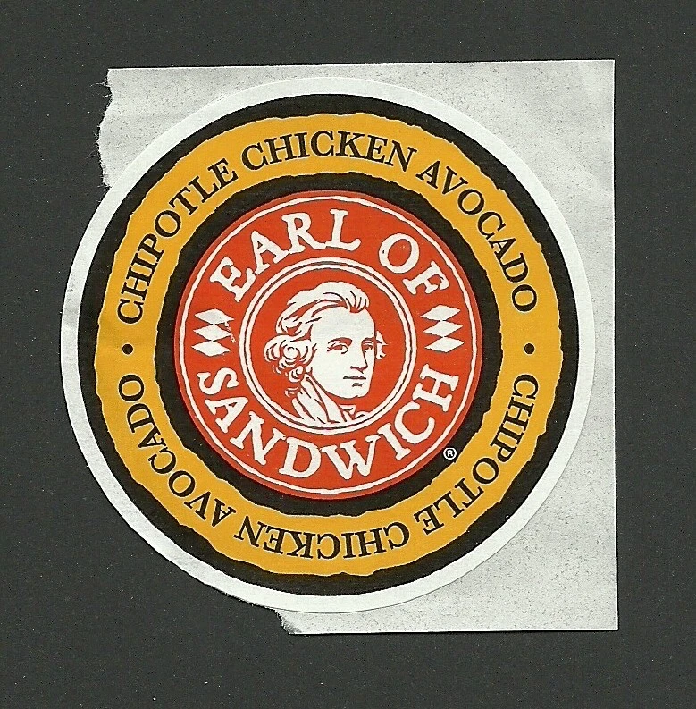 Chipotle Chicken Avocado Earl of Sandwich Disney Springs Premium Sticker - Image 1 of 1