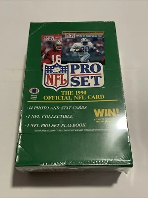 NFL ProSet 1990 'Serie 1' Fútbol Caja de Cera Sellada | 36 Paquetes - ¡Novatos HOFERS! Foto 1 de 4