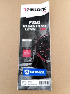 LENTE PINLOCK 70 CLEAR PER CASCO SHARK VZ 160 VZ 165 VZ 300 DKS 144 - Foto 1 di 2