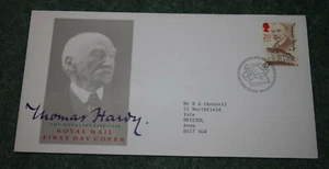 Royal Mail First Day Cover: 'Thomas Hardy' 1990. Bureau Cancellation - Bild 1 von 2