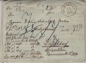 Austria completa. Carta de valor de Praga página pequeña a Düsseldorf - 1886 - Imagen 1 de 2