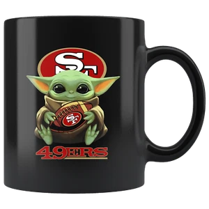 Taza de café Yoda 49ERS Baby Yoda Star Wars linda Yoda 49ERS divertida - Imagen 1 de 4