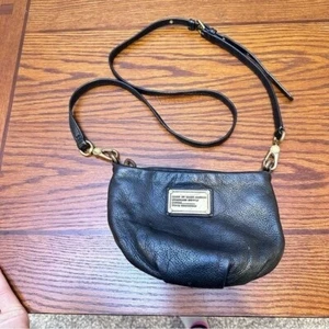 Marc by Marc Jacobs Classic Q Percy Black Pebble Leather Crossbody Mini Handbag - Picture 1 of 11
