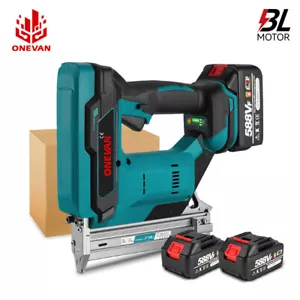 F30 Heavy Duty Cordless Nail Gun Brad Nailer Finish Nailer w/ Battery & Charger - Picture 1 of 20