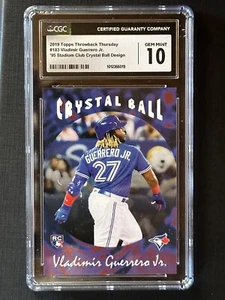 2019 Throwback Thursday #TBT /806 Vladimir Guerrero Jr CGC 10 GEM MT Rookie RC - Picture 1 of 2