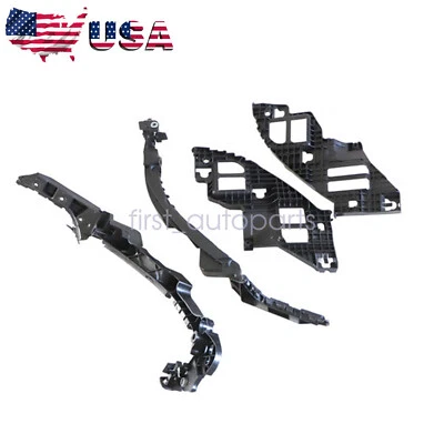 4Pcs For 2010-2013 Volkswagen Golf GTI Black Bumper Bracket Left+Right - Изображение 1 из 4