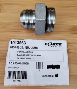 6400-16-20 JIC 16 (1") to ORB 20 (1 1/4") Hydraulic Straight Connector Fitting - Picture 1 of 6