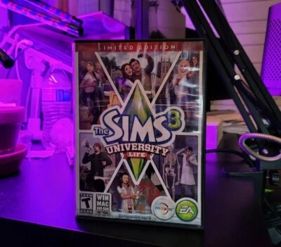 The Sims 3 University Life Expansion Pack PC Mac DVD-Rom Software (USED TESTED) - Image 1 of 4