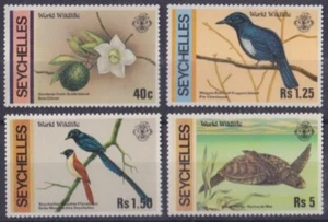 F-EX56227 SEYCHELLES MNH 1978 BIRD AVES PAJAROS TURTLE FLOWER. - Picture 1 of 2