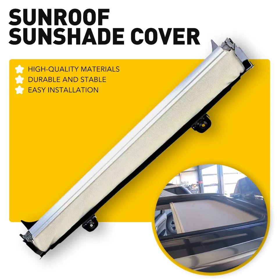 Sunroof Sun Shade Curtain Cover Beige For VW Jetta Golf Tiguan Sharan Audi Q5 - Image 1 of 4