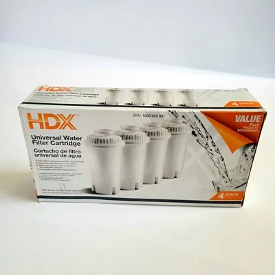 (4 PACK)  HDX UNIVERSAL WATER FILTER CARTRIDGE MODEL# QF-11 fits all Brita  - Image 1 of 4