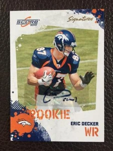Eric Decker 2010 Score Signatures SP Autograph - Picture 1 of 2
