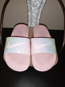 Nike Schlappen Jugendliche Mädchen rosa und türkis - Bild 1 von 2