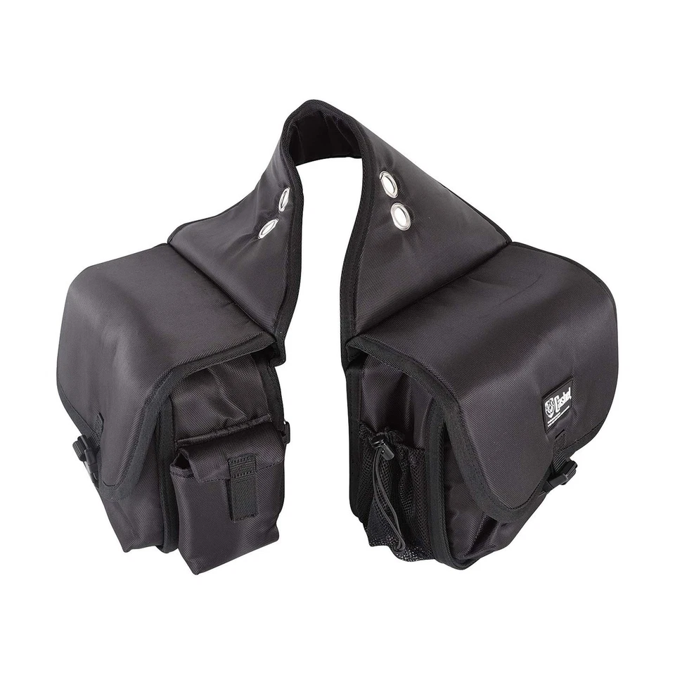 Classic Equine Horse Tack Deluxe Plus Cantle Bag W/ Padded Pocket Black