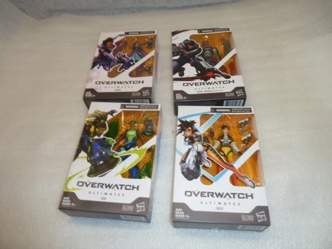HASBRO OVERWATCH ULTIMATES LOT 4 REAPER,SOMBRA,TRACER,LUCLO FIGURES Cover