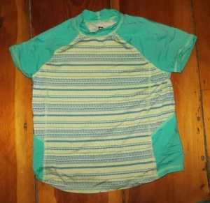 REI green short sleeve swim sun shirt / rash guard sz L 14 - 16 - Picture 1 of 1