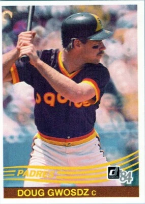 1984 Donruss #383 Doug Gwosdz San Diego Padres - Image 1 of 2