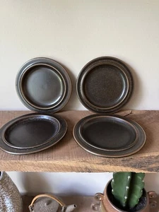 Vintage Arabia Finland Ruska Stoneware Bread/Butter Plates - Picture 1 of 10