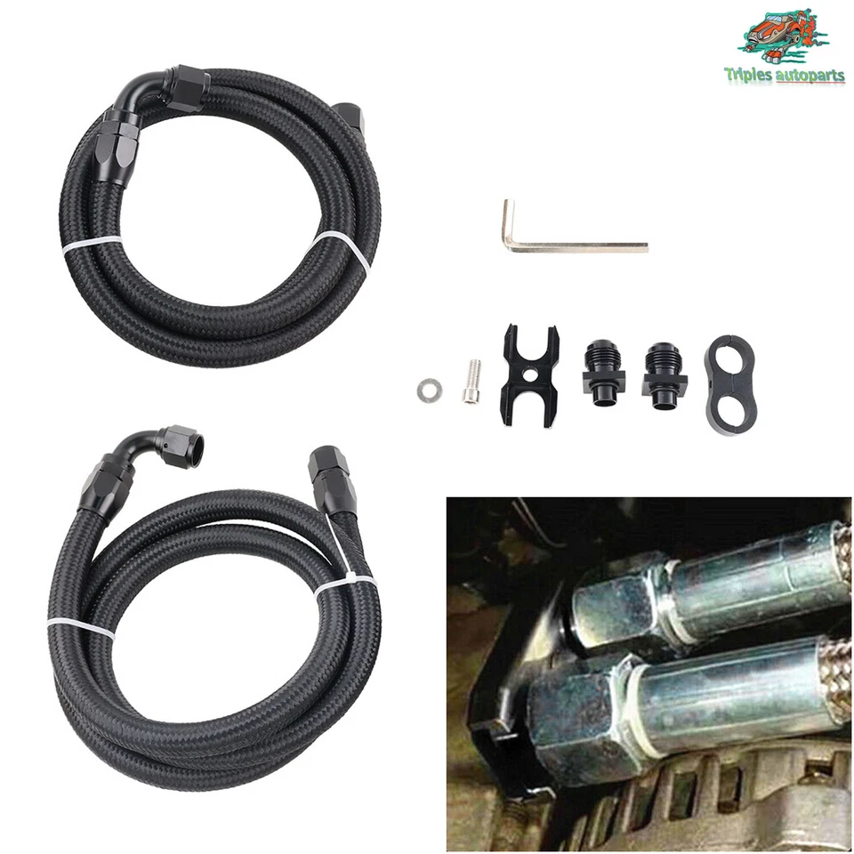 Oil cooler Adapter Hose Kit For BMW E36 Euro E82 E90 E92 93 E9X 135i 335i E46 M3 - Image 1 of 4