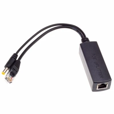 Power Over Ethernet Splitter 48V Input and 12V Output 48V PoE Splitter Adapter - Image 1 of 4