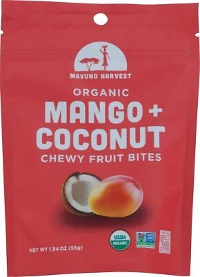Mavuno Harvest Bites Fruta Mango Coco Foto 1 de 2