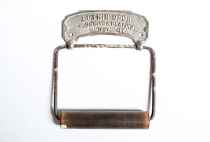 antique toilet paper holder hanger | illinois vtg deco victorian toilet bath tp - Picture 1 of 13