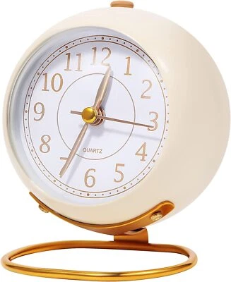 Alarm Clocks Bedroom Battery Powered Round Clock Suitable for Home Bedroom Decor - Image 1 of 4