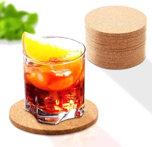 12 Pcs Cork Coasters for Drinks, Water Proofheat Resistant Light Wood Coaster Is - Picture 1 of 7