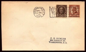 Scott 551 / 576,5 centesimi Hale / Harding Nickles indirizzo digitato FDC non comune - Foto 1 di 2