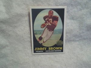 2001 TOPPS ARCHIVES JIM BROWN ROOKIE FOOTBALL CARD #62,Cleveland Browns,syracuse - Picture 1 of 2