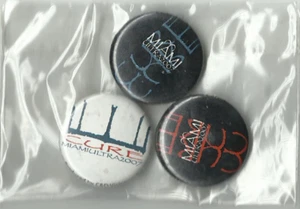 CURE miami 2007 button badge set of 3 RARE/VINTAGE official OOP sealed - Picture 1 of 3