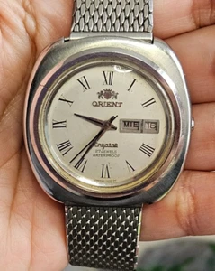 Reloj Hombre ORIENT CRYSTAL 42970 Automático Impermeable Esfera Blanca Ref H428-13770 - Imagen 1 de 13