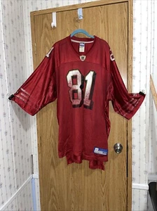 Vtg Reebok San Francisco 49ers Jersey Shirt Owens#81 On Field Mens 3XL Red NFL - Picture 1 of 12