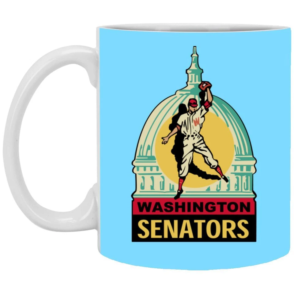 Caneca Washington Senators 11 oz. Equipe de beisebol de cerâmica A2 | MLB - Imagem 1 de 1