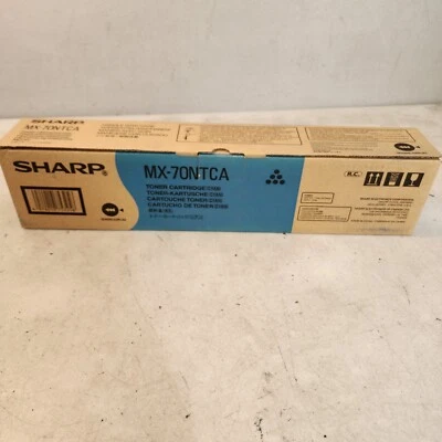 Sharp MX-70NTCA Cyan Toner Genuine New OeM Boxed free ship - Image 1 of 4
