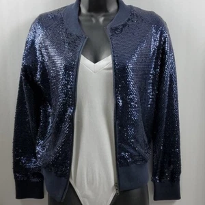 Olivaceous Navy Sequin Lightweight Jacket - Small - Picture 1 of 6