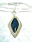 SUPERB Vintage To Now - CRYSTAL PAVE Necklace  - 30" + 2" extension + 3" pendant