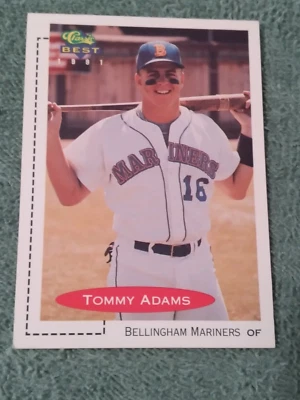 1991 Classic Best #430 Bellingham Mariners OF Tommy Adams - Image 1 of 2