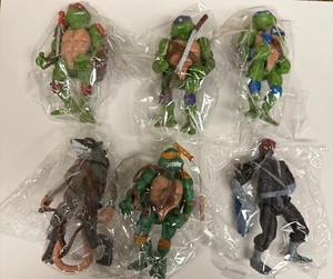 TMNT Teenage Mutant Ninja Turtles Lot of 6 Action Figures with Weapons - Picture 1 of 14