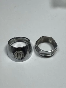 1972 MERCEDES-BENZ W114 W115 220 Hirschmann CHROME Antenna Seal Grommet Fender - Picture 1 of 17